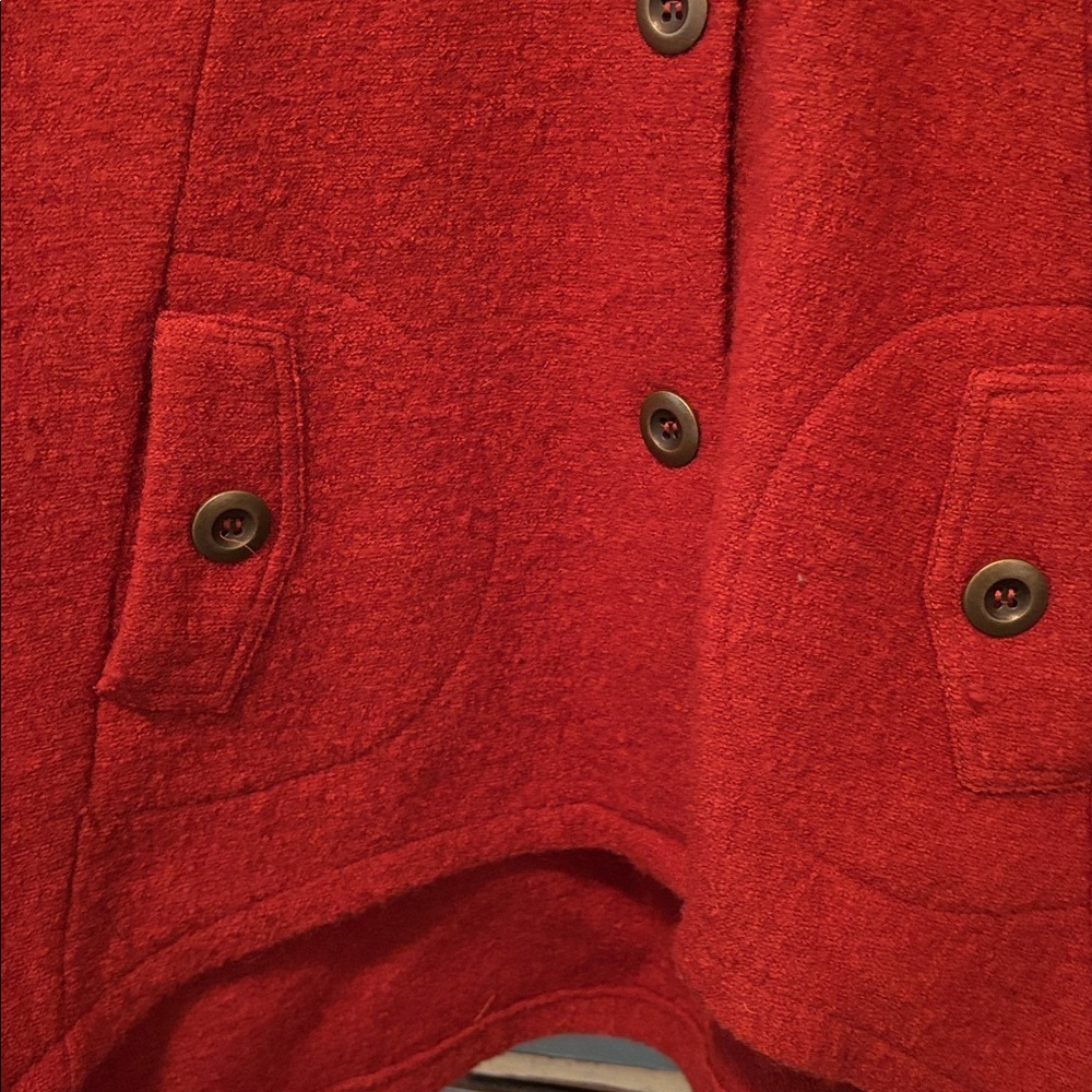 Fenn Wright Manson Rust Knit Jacket, Sz Med. 100% wool - Picture 5 of 10